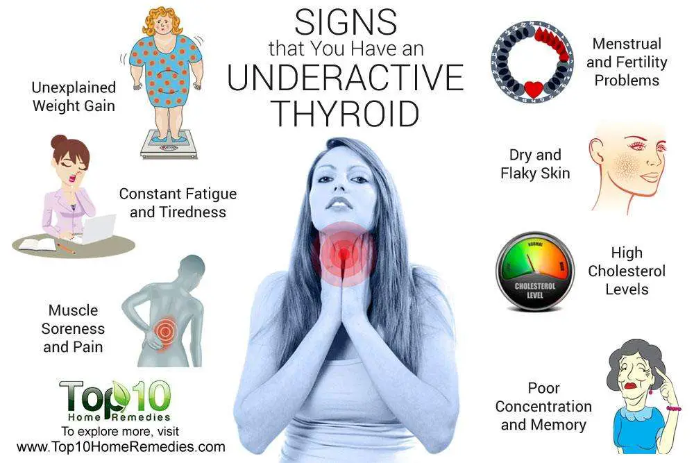 10 Signs and Symptoms that You Have an Underactive Thyroid