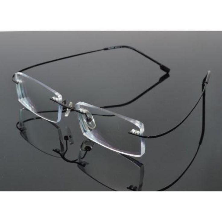 à¸£à¹à¸à¸à¹?à¸£à¸ Titanium Alloy Hingeless Rimless Reading Glasses Ultra light ...