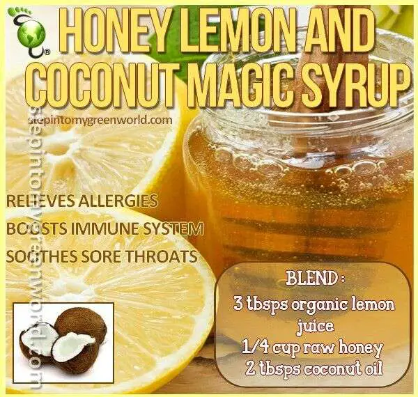 DIY Organic Allergy/Sore Throat Syrup