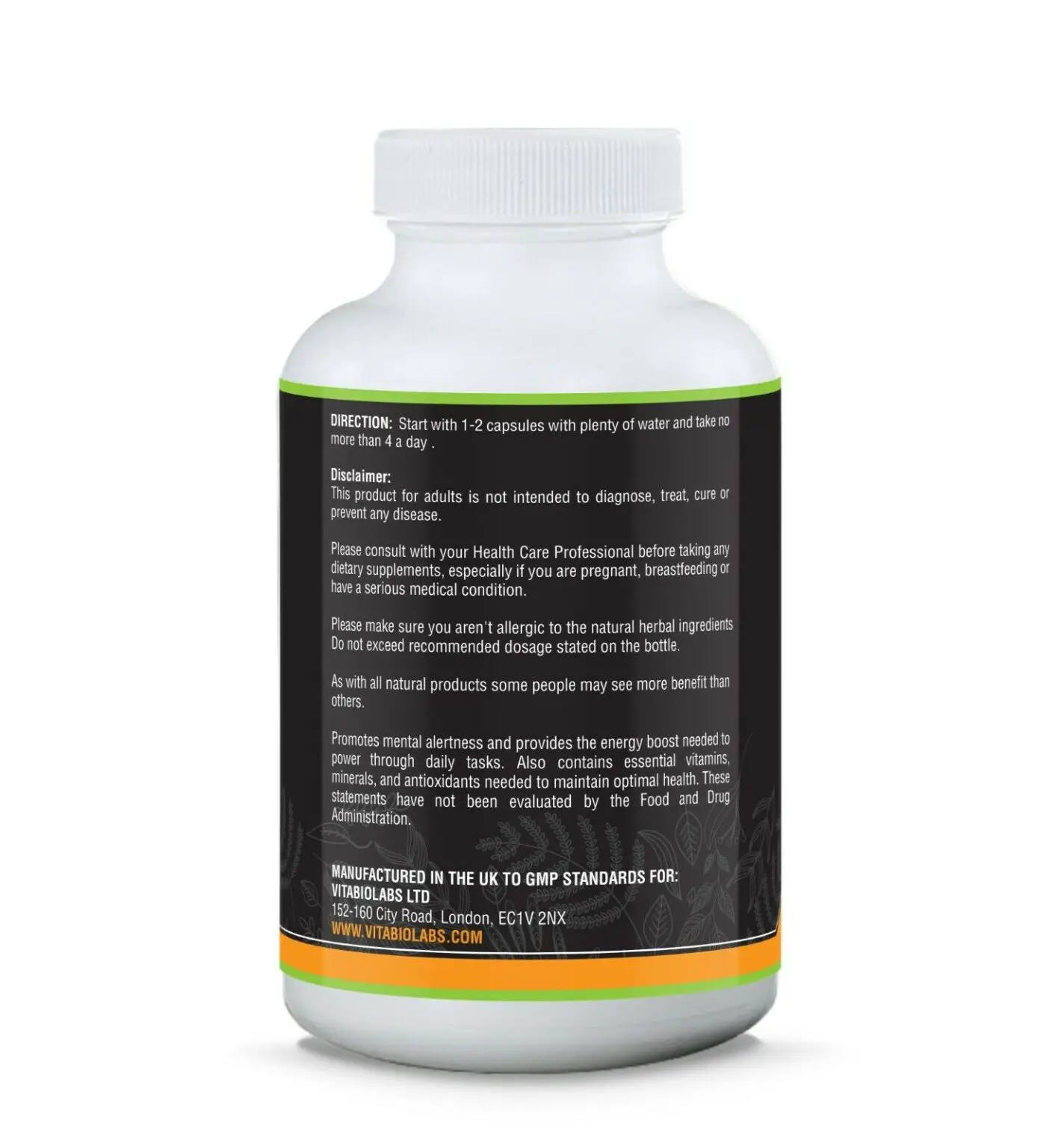 High Strength Energy &  Focus Boosting Supplement Reduce Fatigue by ...