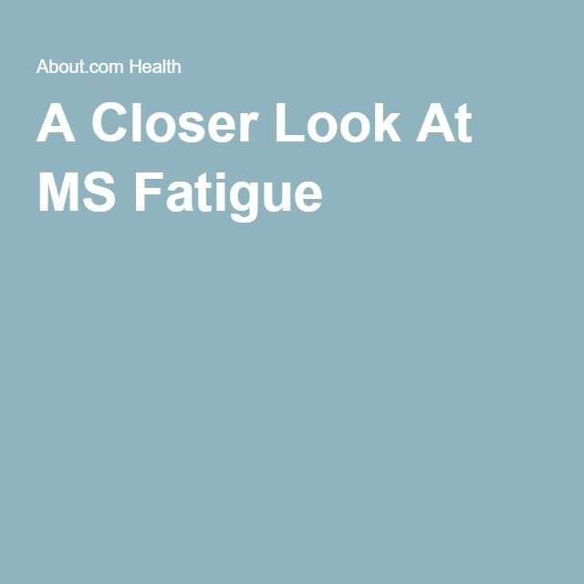How to Combat MS Fatigue