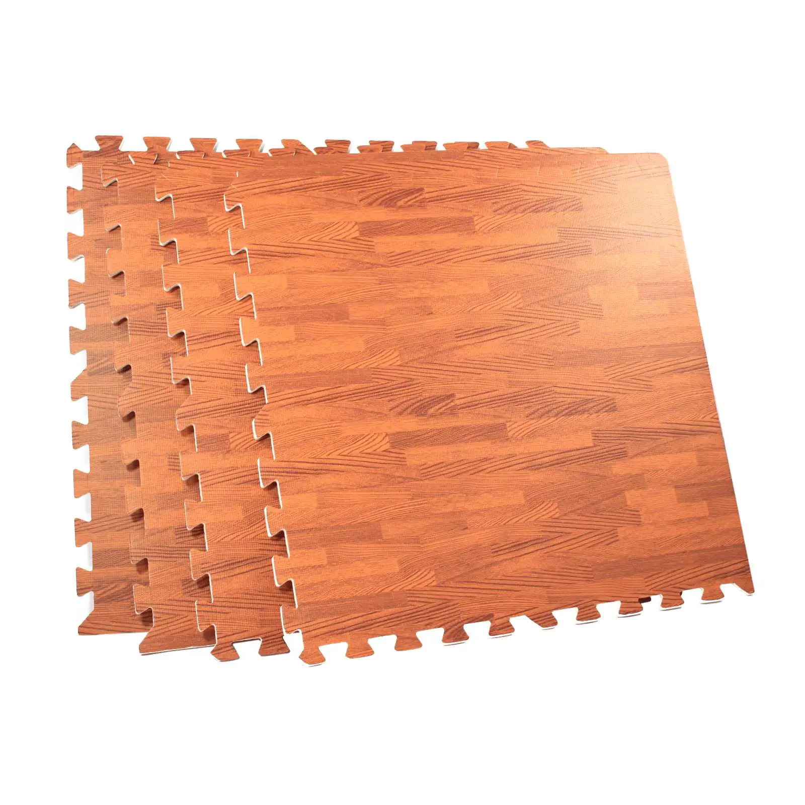 Interlocking Wood Grain Utility Foam Floor Mat Set Anti ...