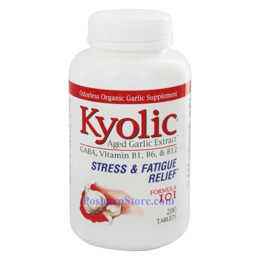 Kyolic Aged Garlic Extract Formula 101 Stress and Fatigue Relief 600mg ...