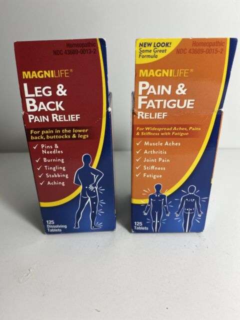 MagniLife Pain &  Fatigue Relief 125 Tablets 3c2 for sale online