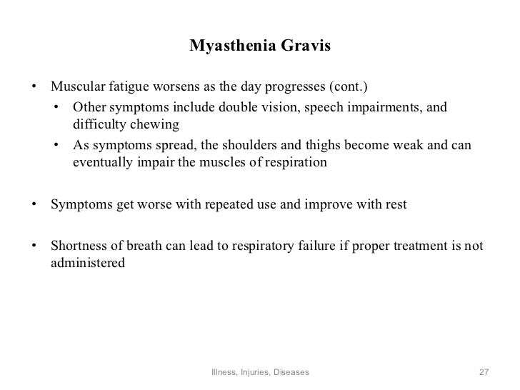 myasthenia gravis fatigue weakness image