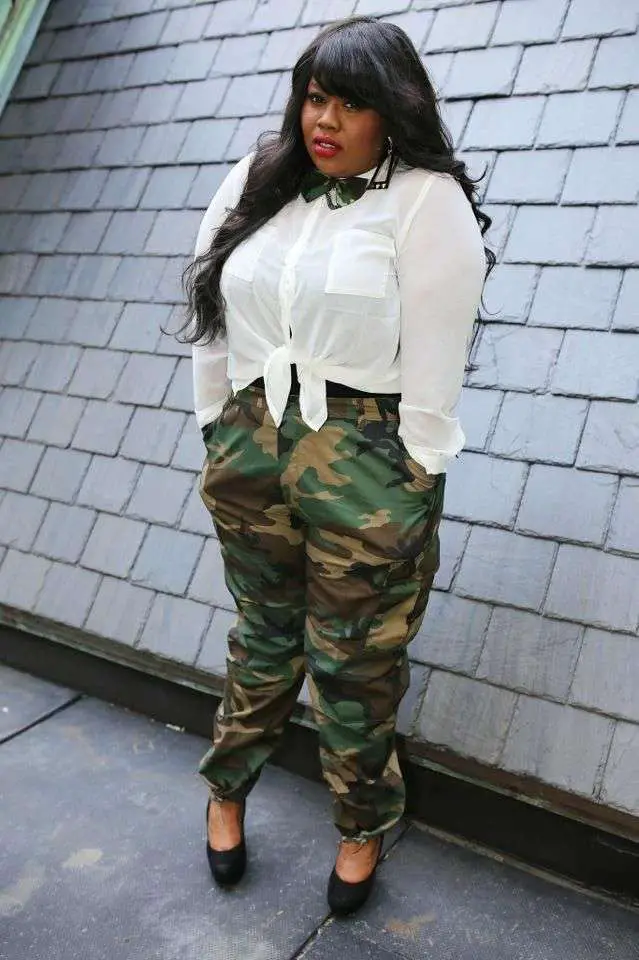 Out Of The Corner â High Waist Army Fatigue Pants