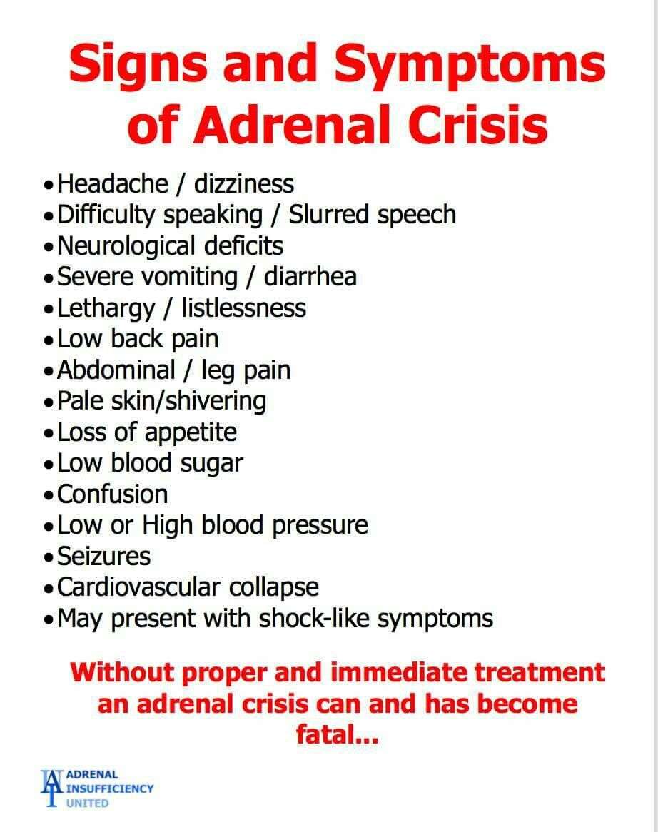 Pin on Adrenal Insufficiency