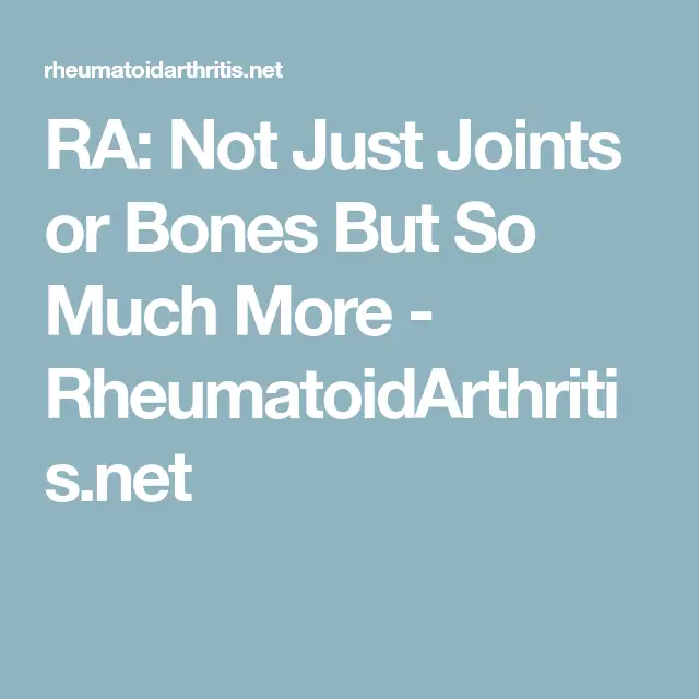 Pin on Rheumatoid arthritis with pulmonary fibrosis