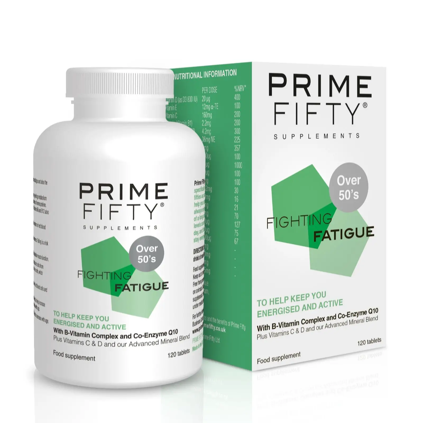 Prime Fifty Fighting Fatigue 4 Month Supply