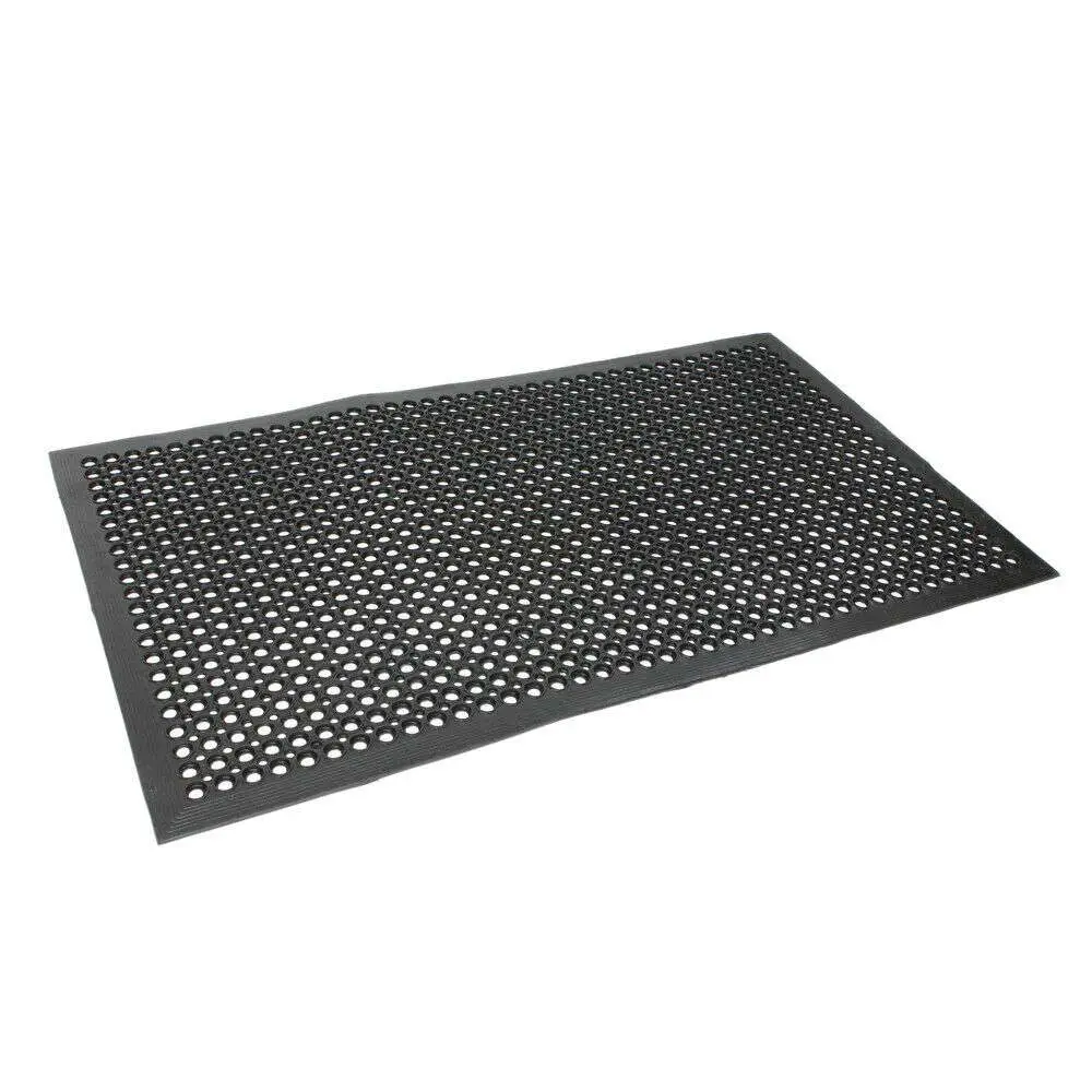 Rubber Floor Mat with Holes, 35"  x 60"  Anti