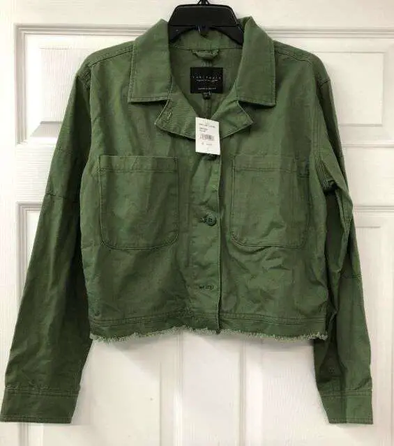 Sanctuary Womens Cropped Fatigue Military Utility Jacket M