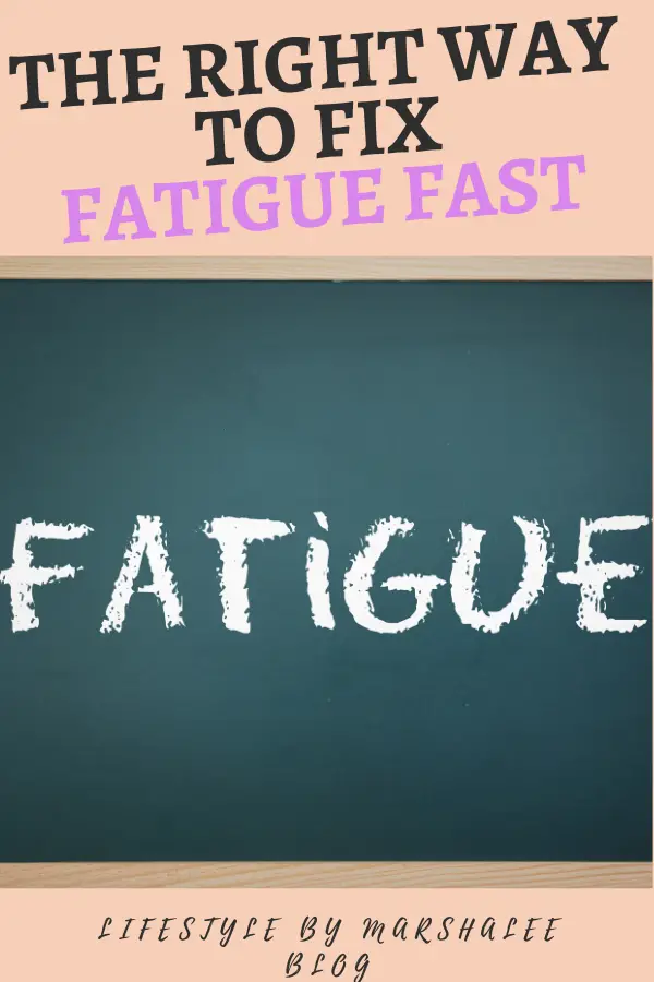 The right way to fix fatigue fast