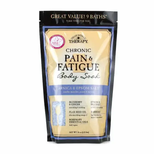 Village Naturals Therapy Chronic Pain &  Fatigue Relief Foaming Bath ...