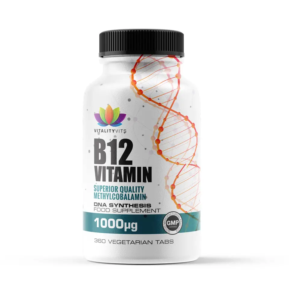Vitamin B12 Vegan Tablets 1000mcg Methylcobalamin, Immune, Tiredness ...