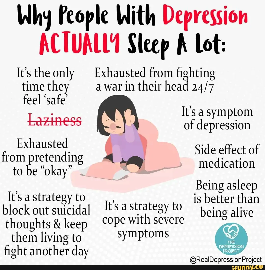 Why People With Depression ACTUALL4 Sleep A Lot: It